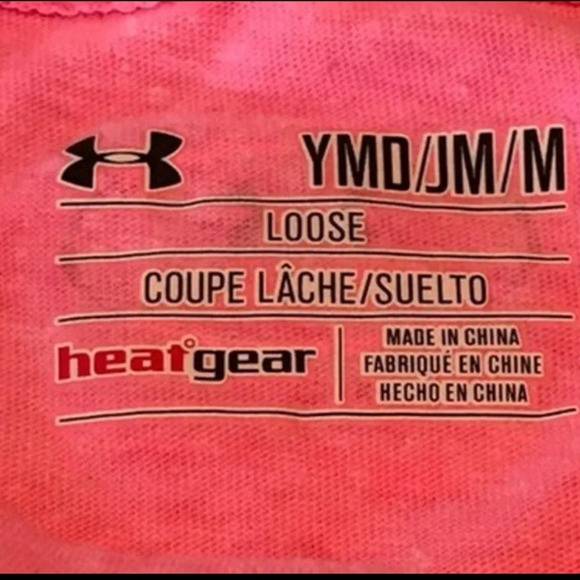 Under Armour Pink Girl’s Tee. Size Medium - Picture 4 of 4